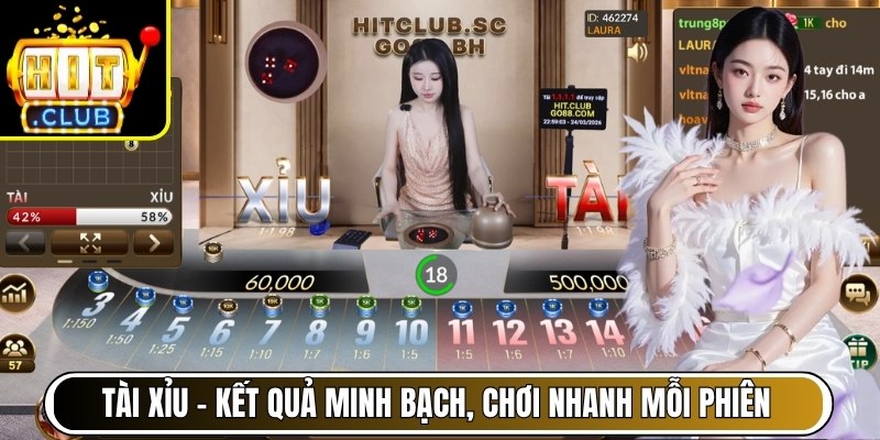 Tài Xỉu – Kết quả minh bạch, chơi nhanh mỗi phiên